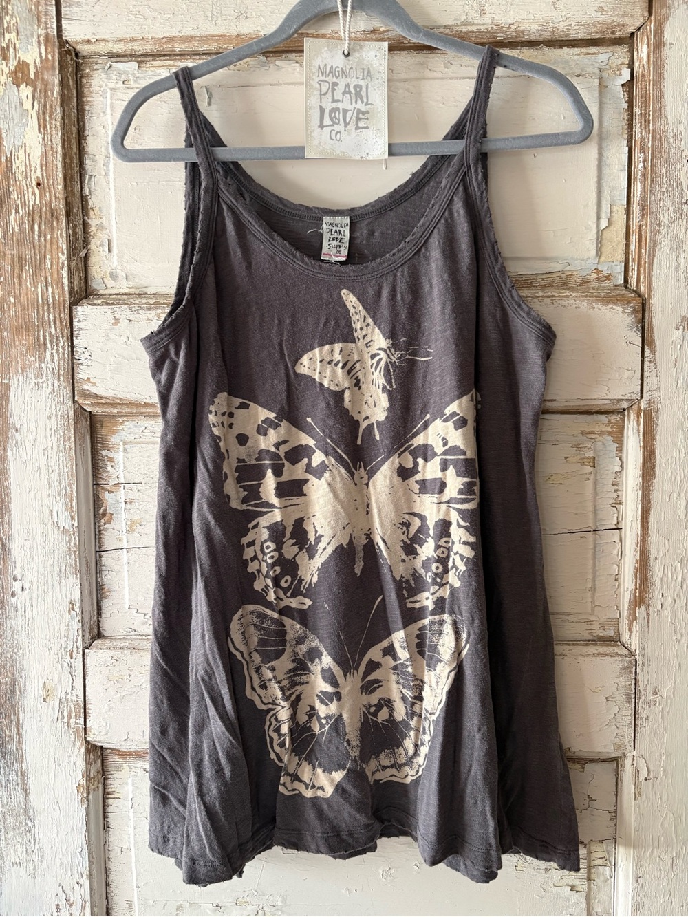 Magnolia Pearl Butterfly Totem Lana Tank in Ozzy EUC